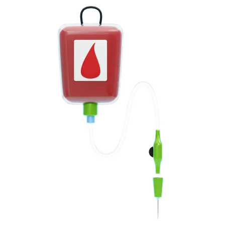 Bluttransfusion  3D Icon