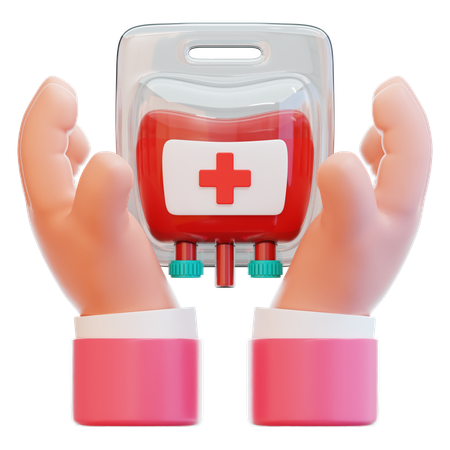 Bluttransfusion  3D Icon