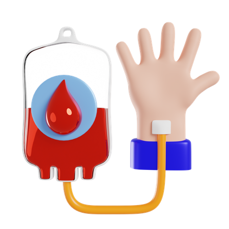 Bluttransfusion  3D Icon