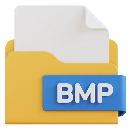 3 D Bmp File Extension Folder 3D Icon