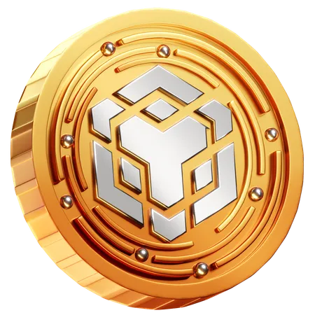 BNB 3 D Coin 3 D Crypto Coin 3D Icon