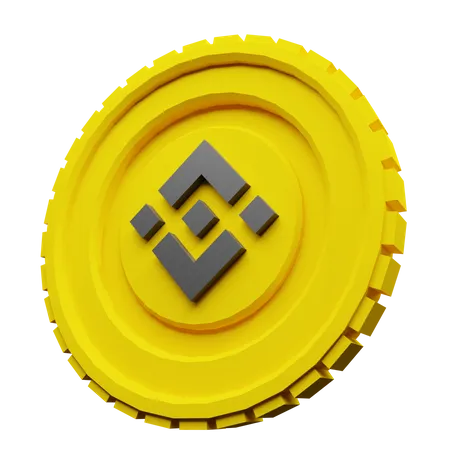 BNB-Binance-Münze  3D Illustration