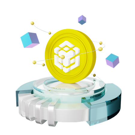Bnb Coin  3D Icon