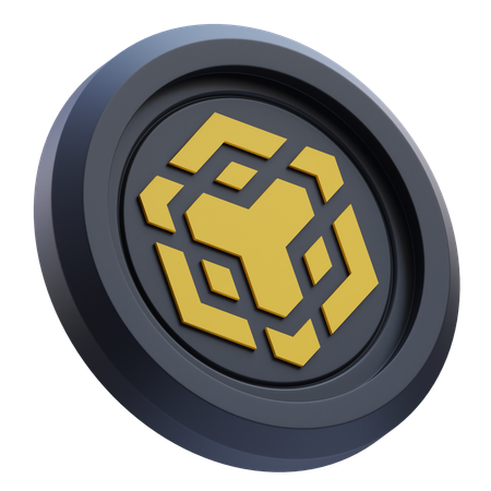 Logo de la crypto-monnaie BNB  3D Icon