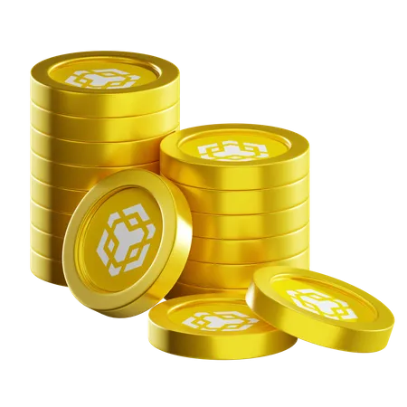 Bnb Coin Stacks  3D Icon