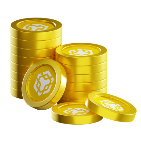 Bnb Coin Stacks  3D Icon