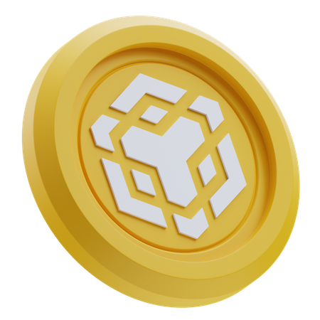 BNB Cryptocurrency  3D Icon