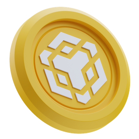 BNB Cryptocurrency  3D Icon