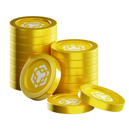 Pilas de monedas bnb  3D Icon
