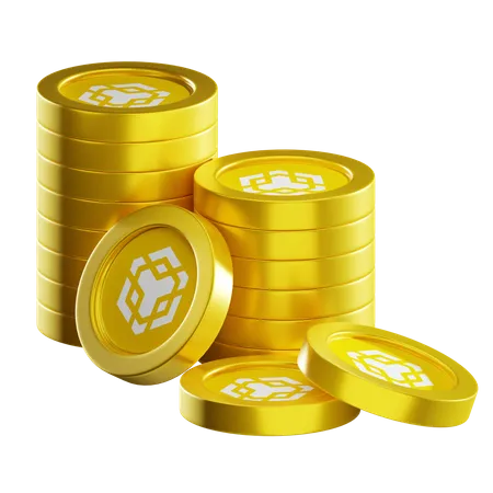 Pilas de monedas bnb  3D Icon
