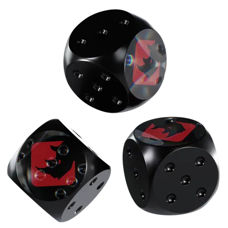 Bnx Glass Dice Crypto  3D Icon