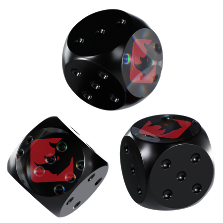 Bnx Glass Dice Crypto  3D Icon