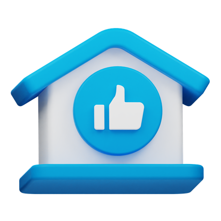 Boa casa  3D Icon