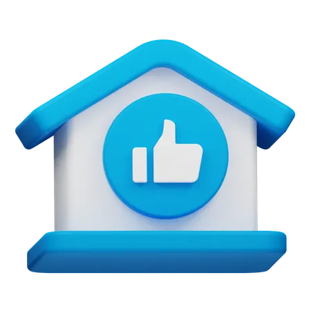 Boa casa  3D Icon