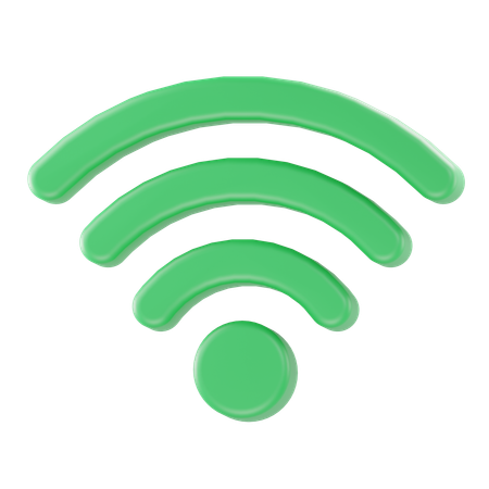 Boa conexão Wi-Fi  3D Icon