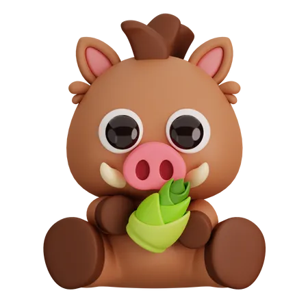 Boar  3D Icon