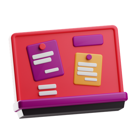 Board  3D Icon