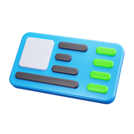 搭乗券  3D Icon