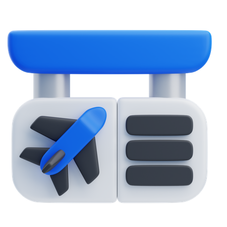 Boarding Gate  3D Icon