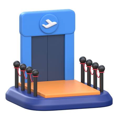 Boarding Gate  3D Icon