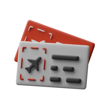 Boarding pass  3D Icon
