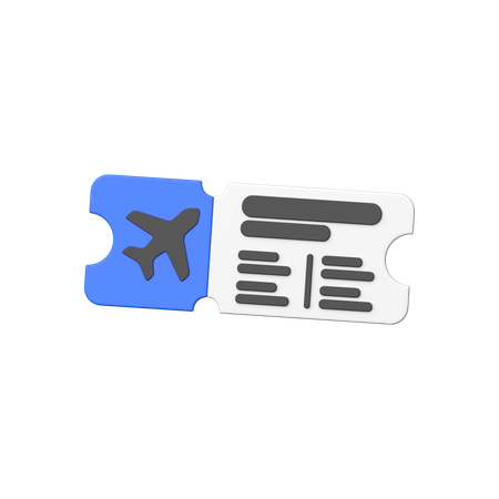 Boarding Pass  3D Icon