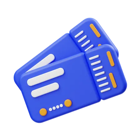 Boarding Pass  3D Icon