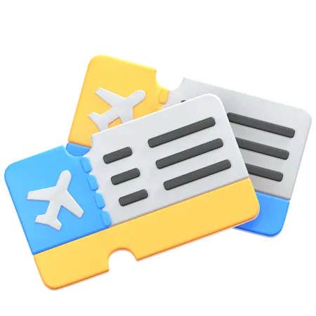 Boarding Pass  3D Icon