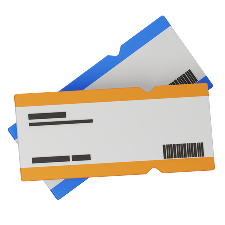 Boarding Pass  3D Icon