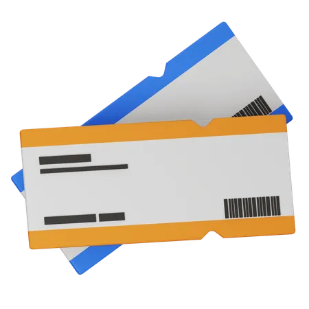 Boarding Pass  3D Icon