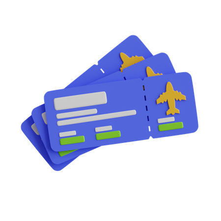 Boarding Pass  3D Icon