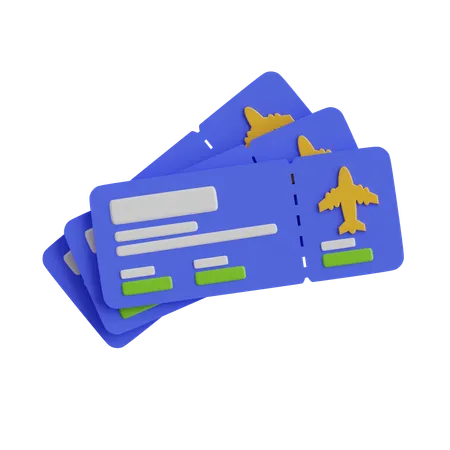 Boarding Pass  3D Icon