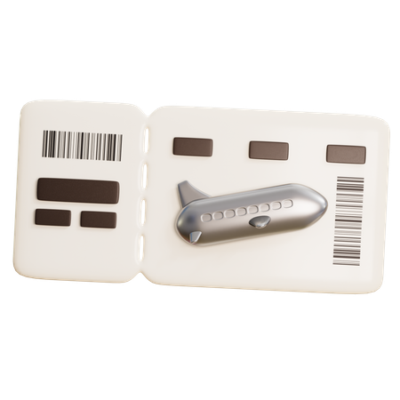 Boarding Pass  3D Icon