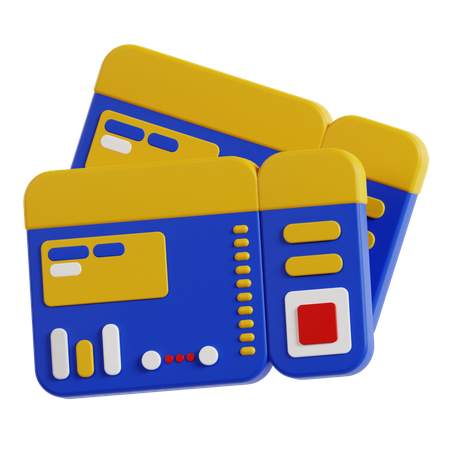 Boarding Pass  3D Icon