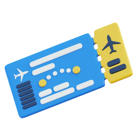 Boarding Pass  3D Icon