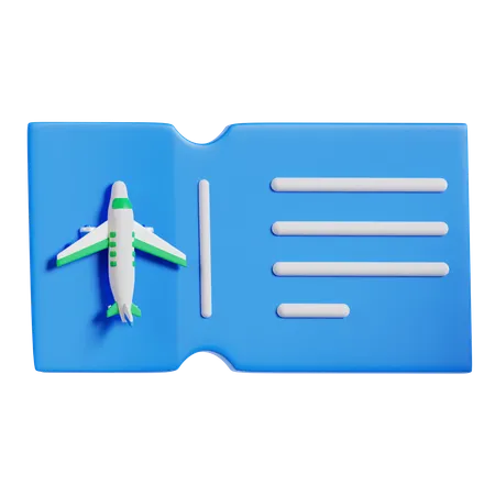 Boarding Pass  3D Icon