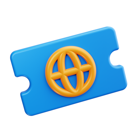 Boarding Pass  3D Icon