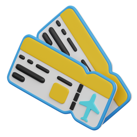 Boarding Pass  3D Icon