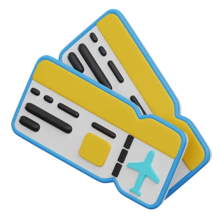 Boarding Pass  3D Icon