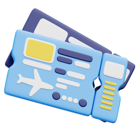 Boarding Pass  3D Icon