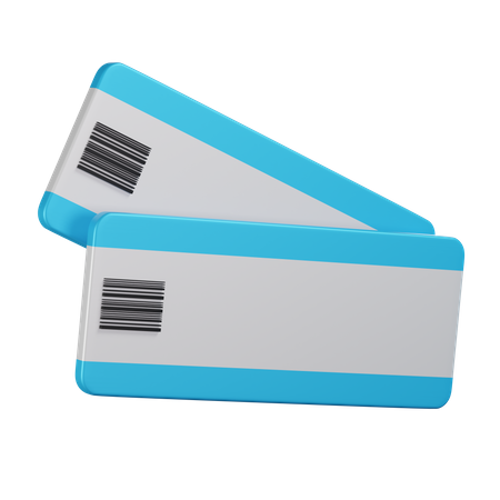 Boarding Pass  3D Icon