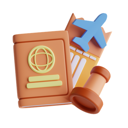 Boarding Pass  3D Icon