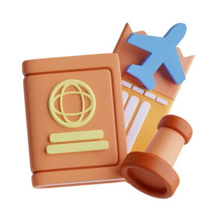 Boarding Pass  3D Icon