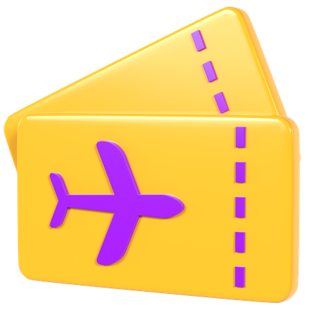 Boarding Pass  3D Icon