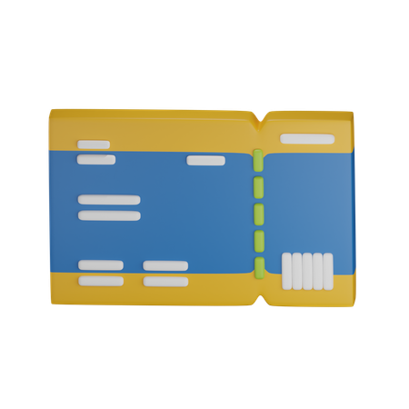 Boarding Pass  3D Icon