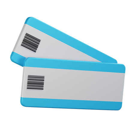 Boarding Pass 3D Icon