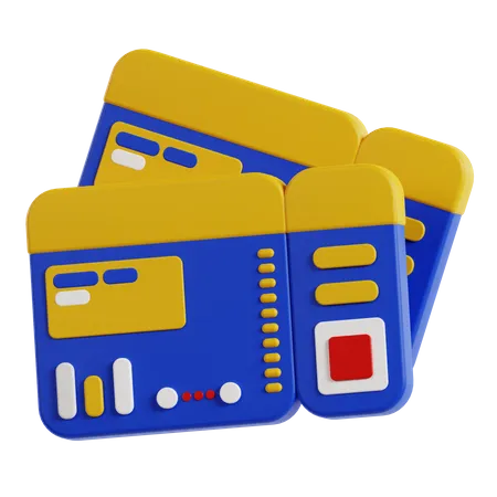 Boarding Pass  3D Icon