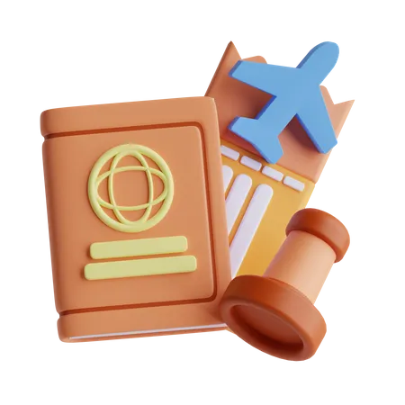 Boarding Pass  3D Icon