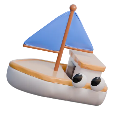 Boat 3 D Travel And Vacation Icon 3D Icon