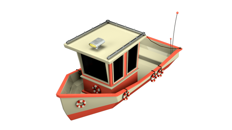 Boat 3D Illustration